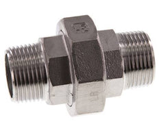 Union Straight Connector R1'' Stainless Steel Flat Seal PTFE 16bar (224.8psi)