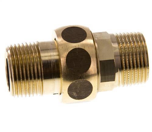 Union Straight Connector R3/4'' Brass Flat Seal Centellen 16bar (224.8psi)