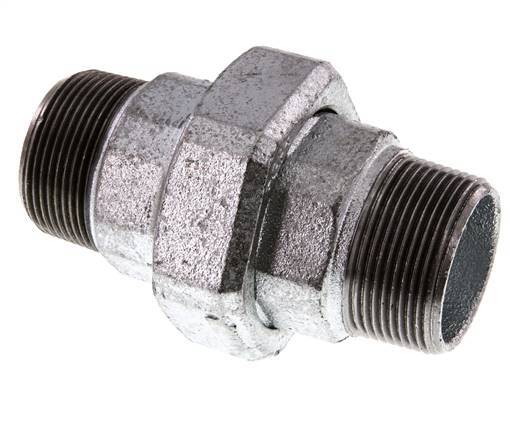 Raccord union droit R1 1/2'' joint plat en fonte 25bar (351.25psi)