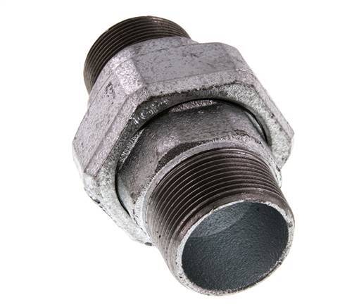 Raccord union droit R1 1/2'' joint plat en fonte 25bar (351.25psi)