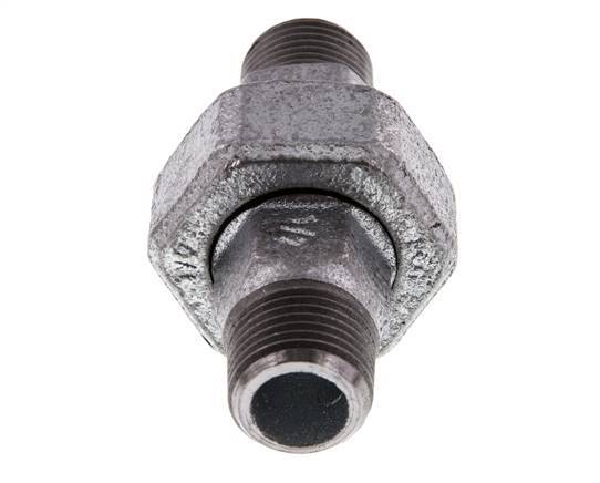 Union Straight Connector R1/2'' Cast Iron Flat Seal 25bar (351.25psi)