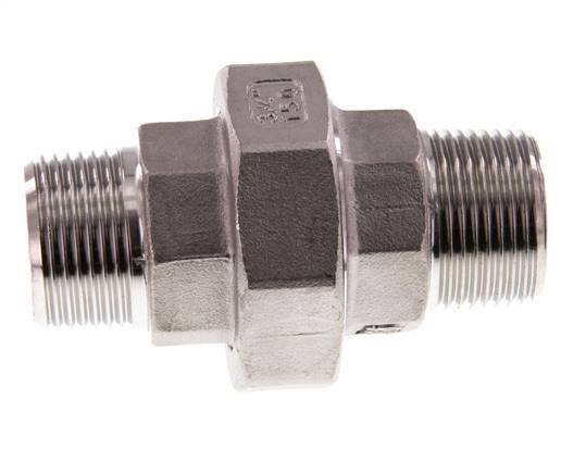 Union Connecteur droit R3/4'' Acier inoxydable Joint plat PTFE 16bar (224.8psi)