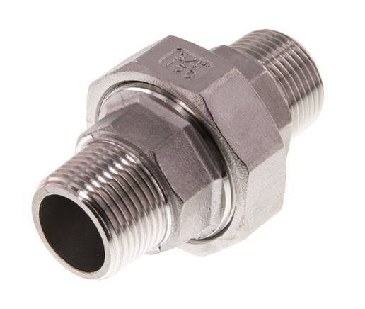 Union Connecteur droit R3/4'' Acier inoxydable Joint plat PTFE 16bar (224.8psi)