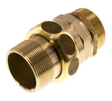 Union Straight Connector R2'' Brass Flat Seal Centellen 16bar (224.8psi)