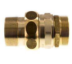 Union Straight Connector R2'' Brass Flat Seal Centellen 16bar (224.8psi)