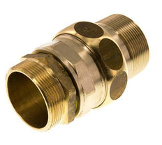 Union Straight Connector R2'' Brass Flat Seal Centellen 16bar (224.8psi)