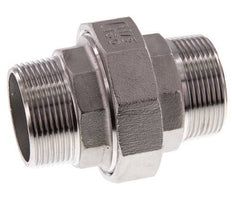 Raccord union droit R1 1/2'' Acier inoxydable Joint plat PTFE 16bar (224.8psi)