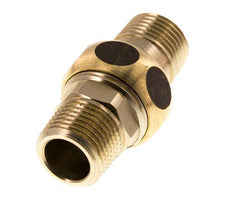 Union Straight Connector R1/2'' Brass Flat Seal Centellen 16bar (224.8psi)
