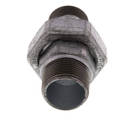 Raccord union droit R1 1/4'' joint plat en fonte 25bar (351.25psi)