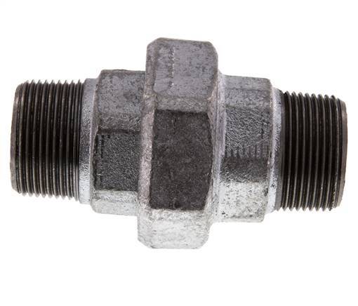 Raccord union droit R1 1/4'' joint plat en fonte 25bar (351.25psi)