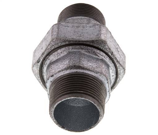 Raccord union droit R1 1/4'' joint plat en fonte 25bar (351.25psi)