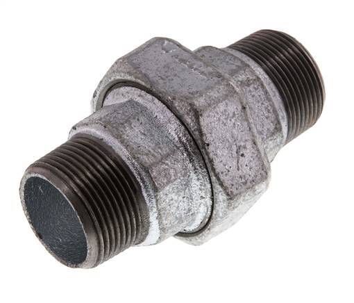 Raccord union droit R1 1/4'' joint plat en fonte 25bar (351.25psi)