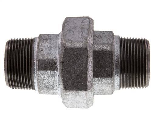 Raccord union droit R1 1/4'' joint plat en fonte 25bar (351.25psi)