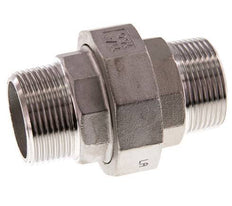 Raccord union droit R1 1/4'' Acier inoxydable Joint plat PTFE 16bar (224.8psi)