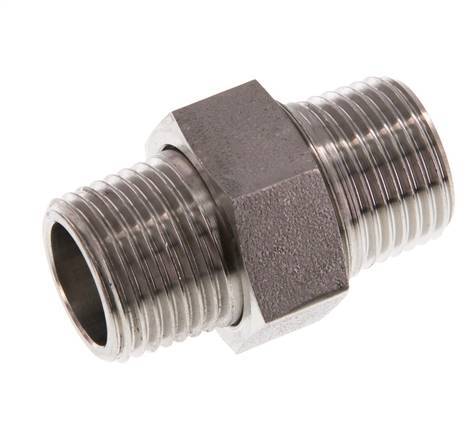 Double Nipple R1/2'' Separable Stainless Steel Conical Seal 40bar (562.0psi)