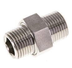 Mamelon double R1/2'' séparable Acier inoxydable Joint plat PTFE 40bar (562.0psi)