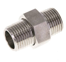 Mamelon double R1/2'' séparable Acier inoxydable Joint plat PTFE 40bar (562.0psi)
