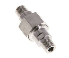 Mamelon double R1/8'' séparable en acier inoxydable joint plat PTFE 40bar (562.0psi)