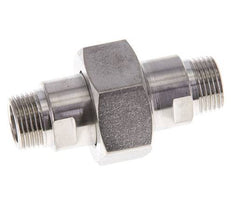 Mamelon double R3/8'' séparable en acier inoxydable joint plat PTFE 40bar (562.0psi)