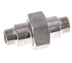 Double Nipple R3/8'' Separable Stainless Steel Flat Seal PTFE 40bar (562.0psi)