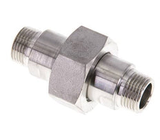 Mamelon double R3/8'' séparable en acier inoxydable joint plat PTFE 40bar (562.0psi)