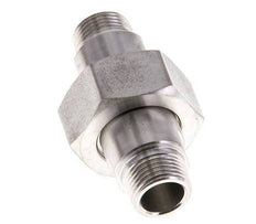 Mamelon double R3/8'' séparable en acier inoxydable joint plat PTFE 40bar (562.0psi)