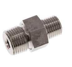 Double embout R1/4'' x R3/8'' séparable en acier inoxydable Joint conique 40bar (562.0psi)