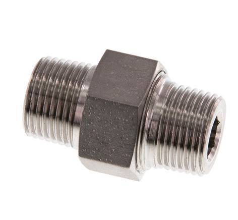 Double embout R3/8'' séparable Joint conique en acier inoxydable 40bar (562.0psi)