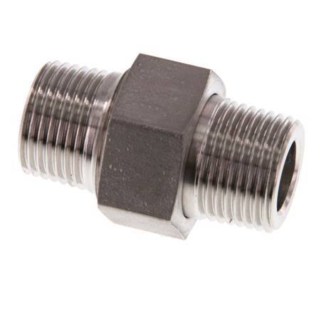 Double embout R3/8'' séparable Joint conique en acier inoxydable 40bar (562.0psi)