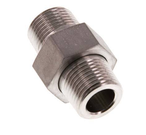 Double embout R3/8'' séparable Joint conique en acier inoxydable 40bar (562.0psi)