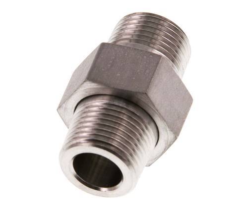 Double embout R3/8'' séparable Joint conique en acier inoxydable 40bar (562.0psi)