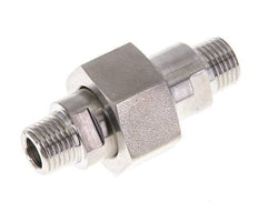 Mamelon double R1/4'' séparable en acier inoxydable joint plat PTFE 40bar (562.0psi)