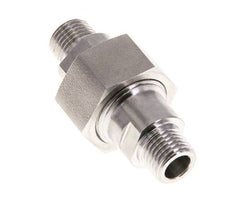 Mamelon double R1/4'' séparable en acier inoxydable joint plat PTFE 40bar (562.0psi)