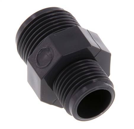 Reducing Double Nipple G1/2'' x G3/4'' PVC-U 16bar (224.8psi) EN 1452-3 [2 Pieces]