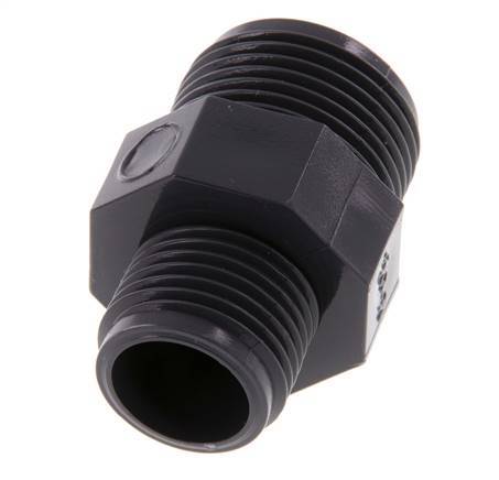 Reducing Double Nipple G1/2'' x G3/4'' PVC-U 16bar (224.8psi) EN 1452-3 [2 Pieces]