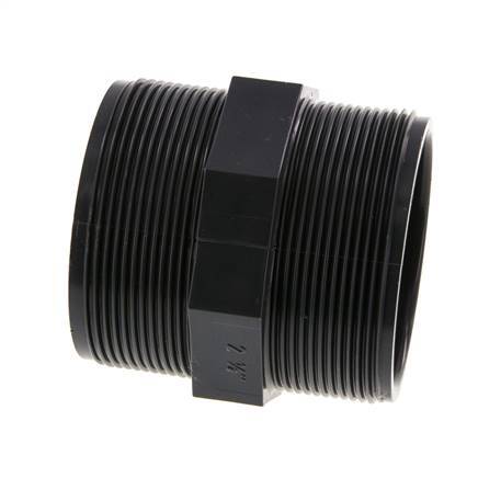 Mamelon double réducteur G2 1/2'' PVC-U 16bar (224.8psi) EN 1452-3