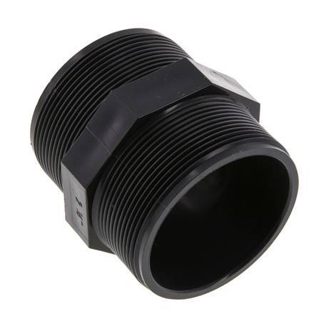 Mamelon double réducteur G2 1/2'' PVC-U 16bar (224.8psi) EN 1452-3