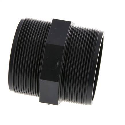 Mamelon double réducteur G2 1/2'' PVC-U 16bar (224.8psi) EN 1452-3