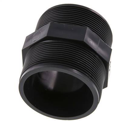 Mamelon double réducteur G2 1/2'' PVC-U 16bar (224.8psi) EN 1452-3