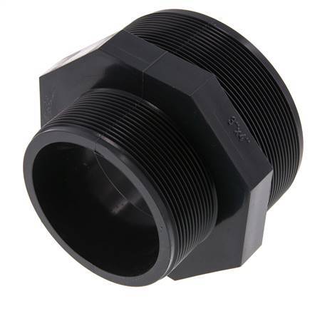 Mamelon double réducteur G3'' x G4'' PVC-U 16bar (224.8psi) EN 1452-3