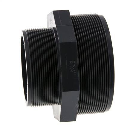 Mamelon double réducteur G3'' x G4'' PVC-U 16bar (224.8psi) EN 1452-3