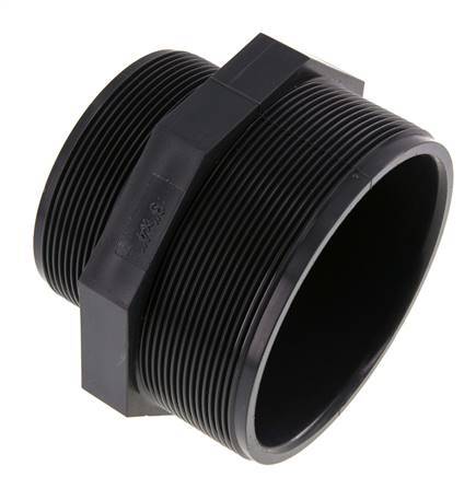 Mamelon double réducteur G3'' x G4'' PVC-U 16bar (224.8psi) EN 1452-3