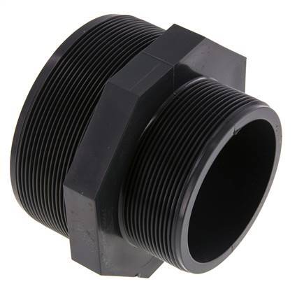 Mamelon double réducteur G3'' x G4'' PVC-U 16bar (224.8psi) EN 1452-3