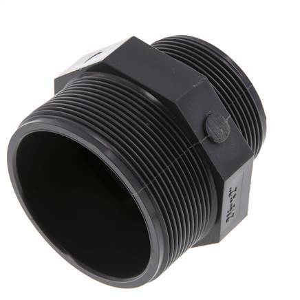 Reducing Double Nipple G2'' x G2 1/2'' PVC-U 16bar (224.8psi) EN 1452-3