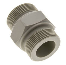 Double Nipple G1 1/2'' Polypropylene (pp) 10bar (140.5psi) FDA 55mm Hex