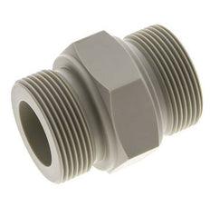 Mamelon double G1 1/2'' Polypropylène (pp) 10bar (140.5psi) FDA 55mm Hex