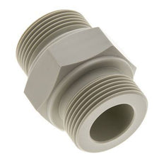 Raccord double G1 1/4'' Polypropylène (pp) 10bar (140.5psi) FDA 50mm Hex