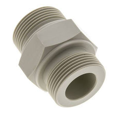 Raccord double G1 1/4'' Polypropylène (pp) 10bar (140.5psi) FDA 50mm Hex