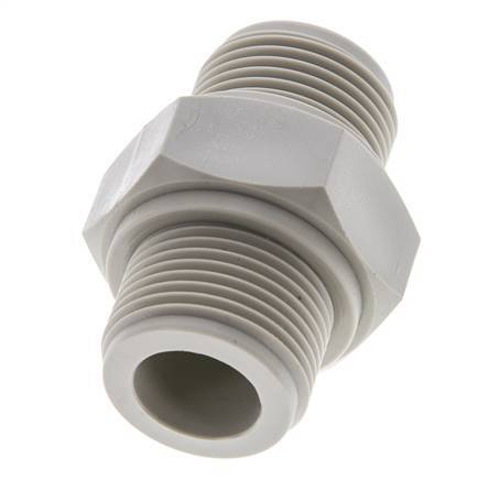 Mamelon double G3/4'' Polypropylène (pp) 10bar (140.5psi) FDA 36mm Hex