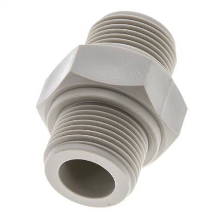 Mamelon double G3/4'' Polypropylène (pp) 10bar (140.5psi) FDA 36mm Hex